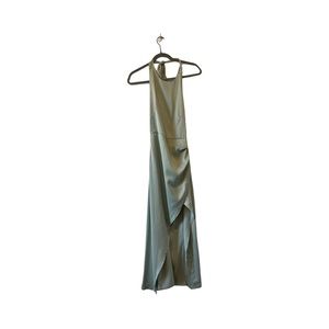 Halter Maxi dress with open back and slit